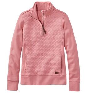 LL BEAN Women's Quilted Quarter-Zip Pullover